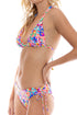 Luli Fama Water Blossoms Triangle Halter Top